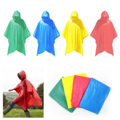 ODP 0159 Hooded Plastic Poncho various colour