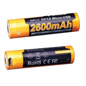 Fenix ARB-L18-2600U USB Rechargeable 18650 Li-ion Battery