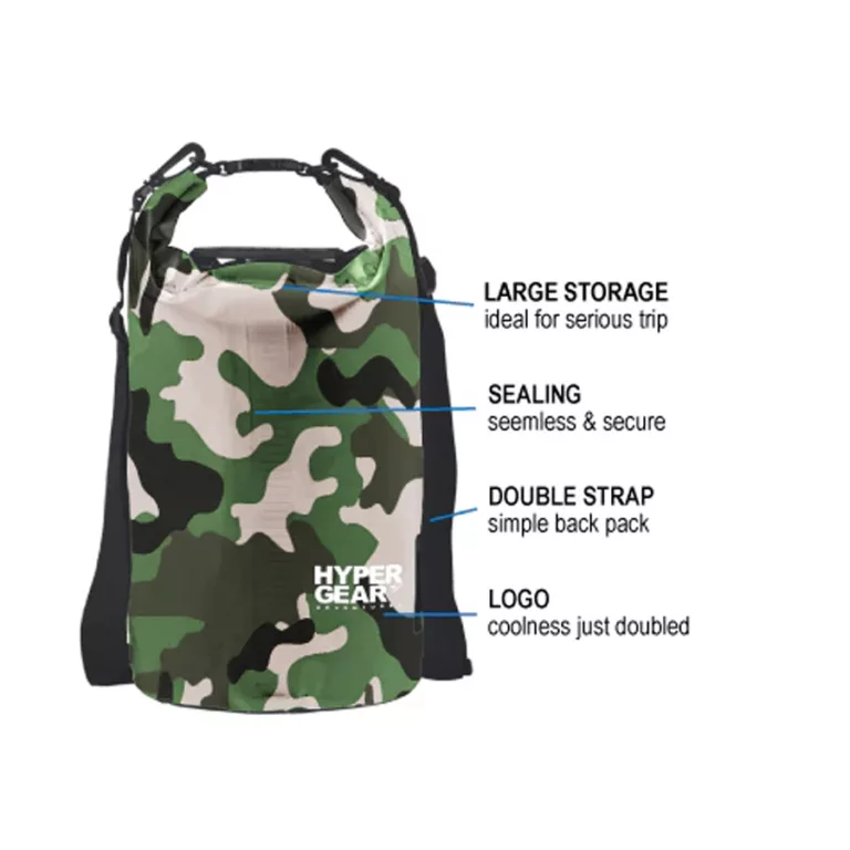 Hypergear Adventure Dry Bag 20L camou green delta