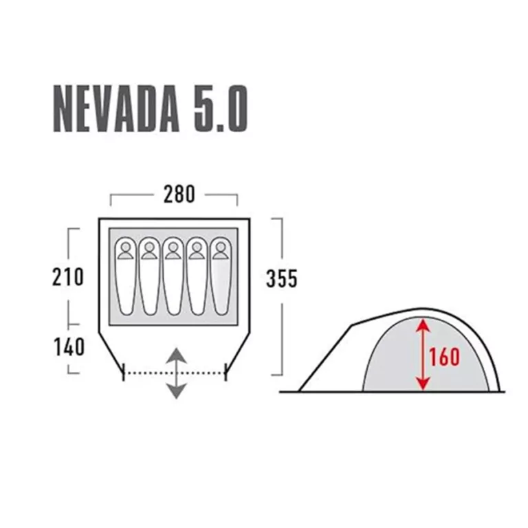 High Peak Nevada 5.0 nimbus grey