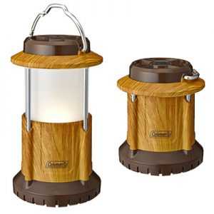 Coleman Batterylock Led Packaway Lantern natural wood