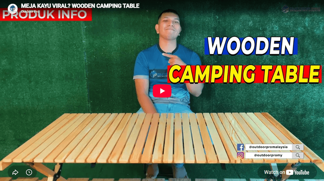 MEJA KAYU VIRAL? WOODEN CAMPING TABLE