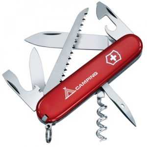 Victorinox 1.3613.71B1 Camper with Hot Stamping Camping red