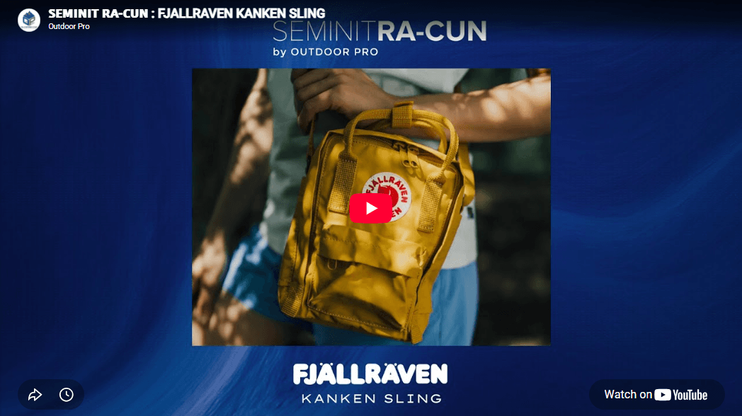 𝗦𝗘𝗠𝗜𝗡𝗜𝗧 𝗥𝗔-𝗖𝗨𝗡 : FJALLRAVEN KANKEN SLING