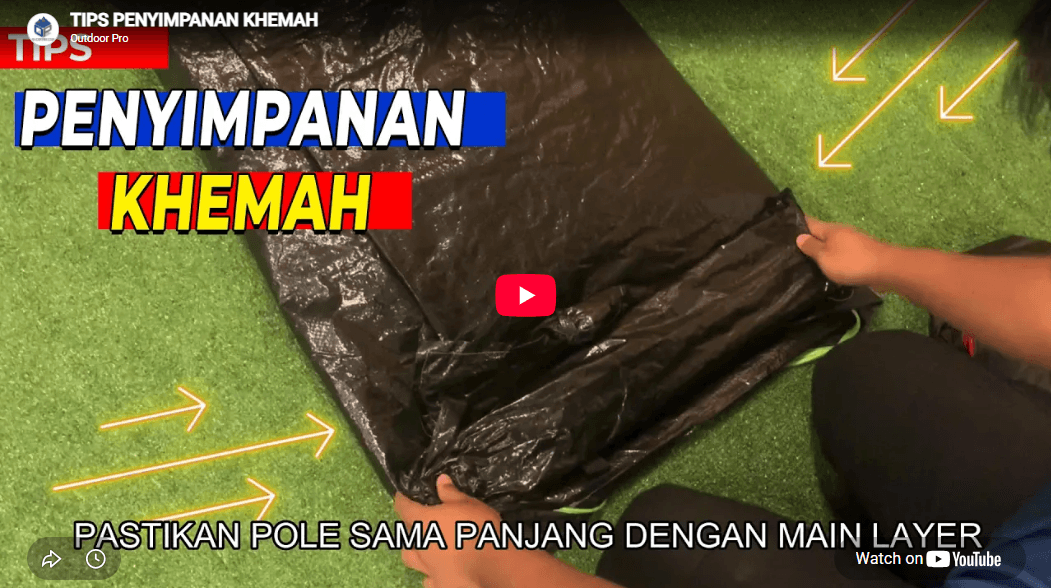 TIPS PENYIMPANAN KHEMAH