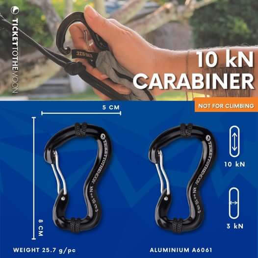 TICKET TO THE MOON CARABINER 10KN