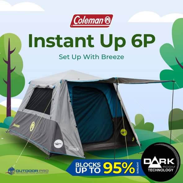 COLEMAN INSTANT UP SILVER DARK ROOM 4P & 6P