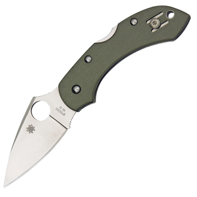 Spyderco Dragonfly Foliage Green Color With G-10 Handle