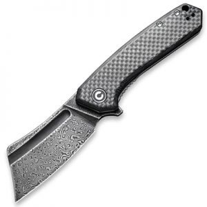 Civivi Mini Bullmastif Damascus Pattern Blade Folding Knife C2004DS-1