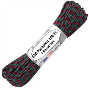 Atwood Rope MFG Paracord 550 Type 7 Strands 100 Feet Argon