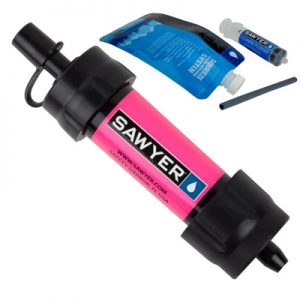 Sawyer Mini Water Filtration System pink