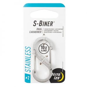 Nite Ize S-Biner Stainless Steel Dual Carabiner #2 stainless