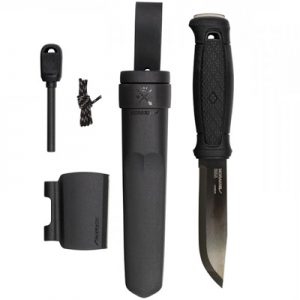 Morakniv 13915 Garberg Carbon Black Blade with Survival Kit black