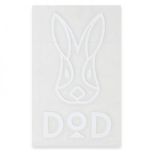 DOD Logo Sticker L white