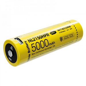 Nitecore 21700 5000mAh 3.6V Rechargeable Li-ion Battery NL2150HPR