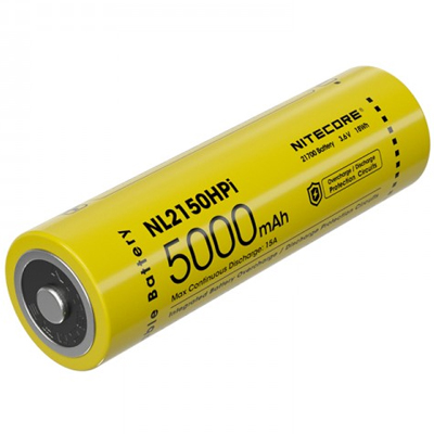Nitecore Custom 21700 5000mAh 3.6V Rechargeable Li-ion Battery NL2150HPi