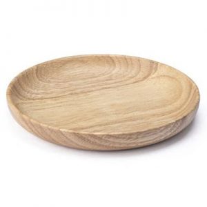 Naturehike Rubber Wood Plate 6inch khaki