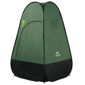 Naturehike Wide Privacy Folding Outdoor Camping Toilet Tent dark green