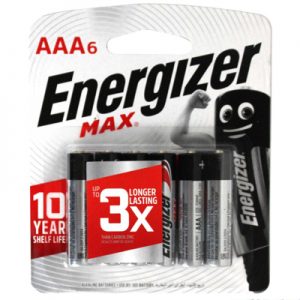 Energizer Max AAA Battery 6pcs