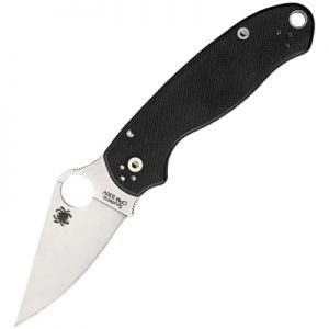 Spyderco Para 3 G-10 Black Handle Folding Knife C223GP