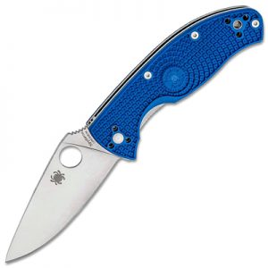 Spyderco Tenacious Blue FRN Handle Folding Knife C122PBL