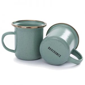 Barebones Enamel Espresso Cup Set of 2 mint