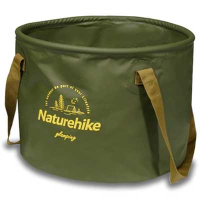 Naturehike Foldable Waterproof Round Camping Bucket 20L green