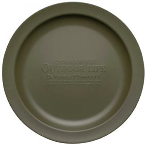 Thous Winds Vintage Dinner Plate olive green