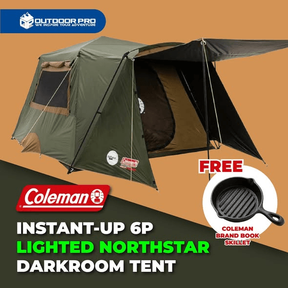 COLEMAN INSTANT UP 6P LIGHTED NORTHSTAR DARKROOM TENT