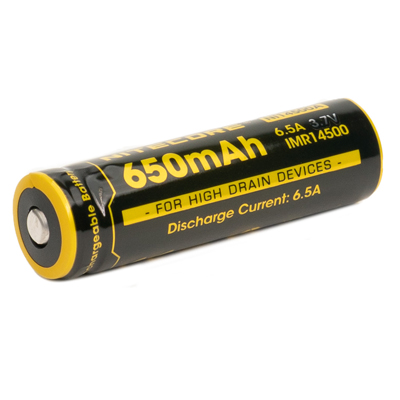 Nitecore IMR 14500 3.7V 650mAh Li-ion Rechargeable Battery NL14500A