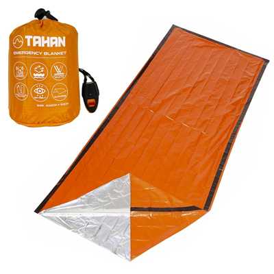 Tahan Outdoor Emergency Blanket orange