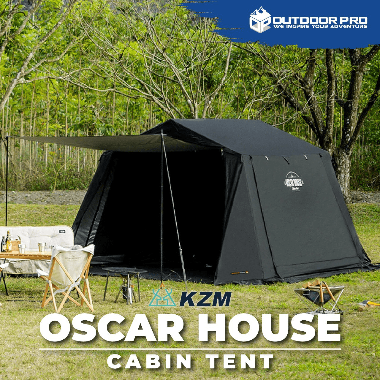KZM OSCAR HOUSE CABIN TENT