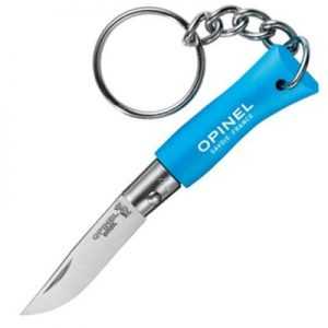 Opinel ODP 0761 N°02 Keychain Stainless Steel cyan blue