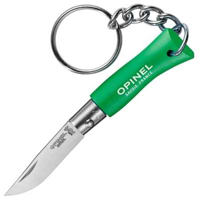 Opinel ODP 0762 N°02 Keychain Stainless Steel green