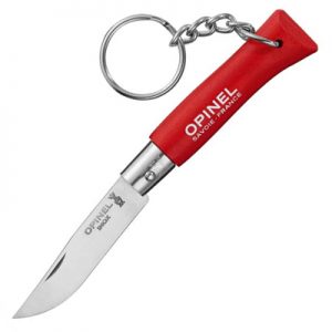 Opinel ODP 0768 N°04 Keychain Stainless Steel red