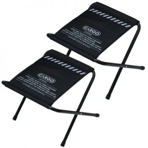 Cargo Container Wide BBQ Chair 2pcs black
