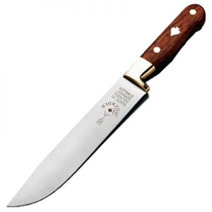 F.Herder Classic 7 inch Knife with Brass Bolster and Bubinga Wood Handle 4259R18,00