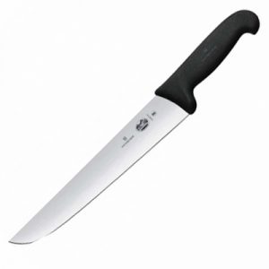 Victorinox 5.5203.16 Fibrox 16cm Wide Straight Rigid Slaughter Butcher Knife