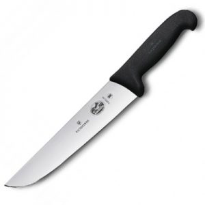 Victorinox 5.5203.20 Fibrox 20cm Wide Straight Rigid Slaughter Butcher Knife