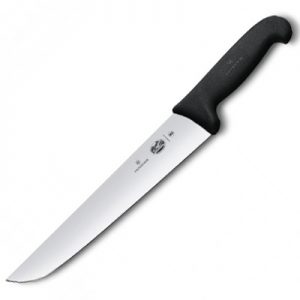 Victorinox 5.5203.26 Fibrox 26cm Wide Straight Rigid Slaughter Butcher Knife