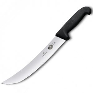 Victorinox 5.7303.31 Fibrox 31cm Wide Curved Rigid Cimeter Steak Knife