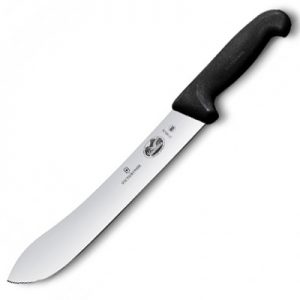 Victorinox 5.7403.31 Fibrox 31cm Widened Tip Curved Rigid Slaughter Butcher Knife
