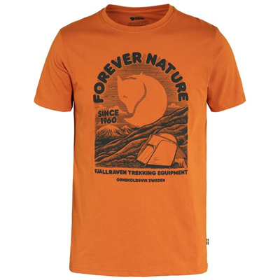 Fjallraven Equipment T-Shirt M Size M sunset orange