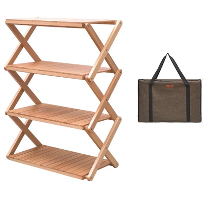 Shinetrip Four Layer Wooden Storage Rack A376-T00