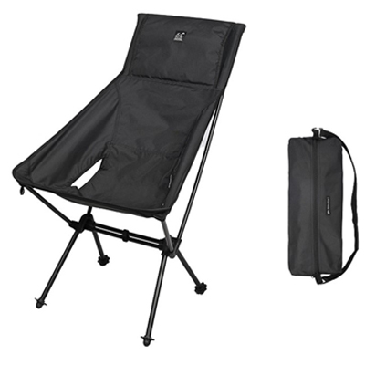 Shinetrip High Back Foldable Camping Chair A429-H00 black