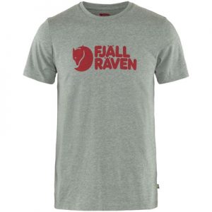 Fjallraven Logo T-shirt M Size L grey melange