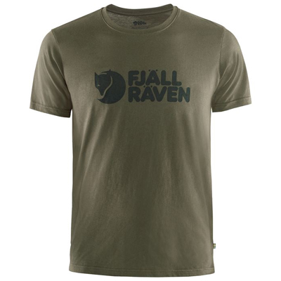 Fjallraven Logo T-shirt M Size M dark olive