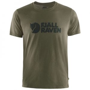 Fjallraven Logo T-shirt M Size S dark olive