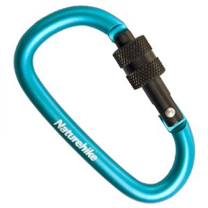 Naturehike 8cm D-Type Multifunctional Hang Buckle with Lock blue