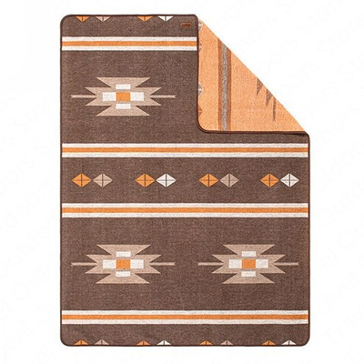 Naturehike Geometric Pattern Wool Blanket dark coffee
